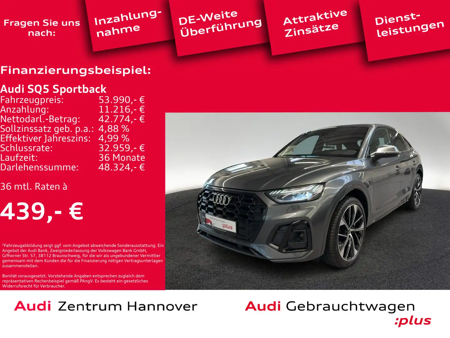 Audi SQ5 55 TDI Matrix Luft Kamera virtual Grau - 2