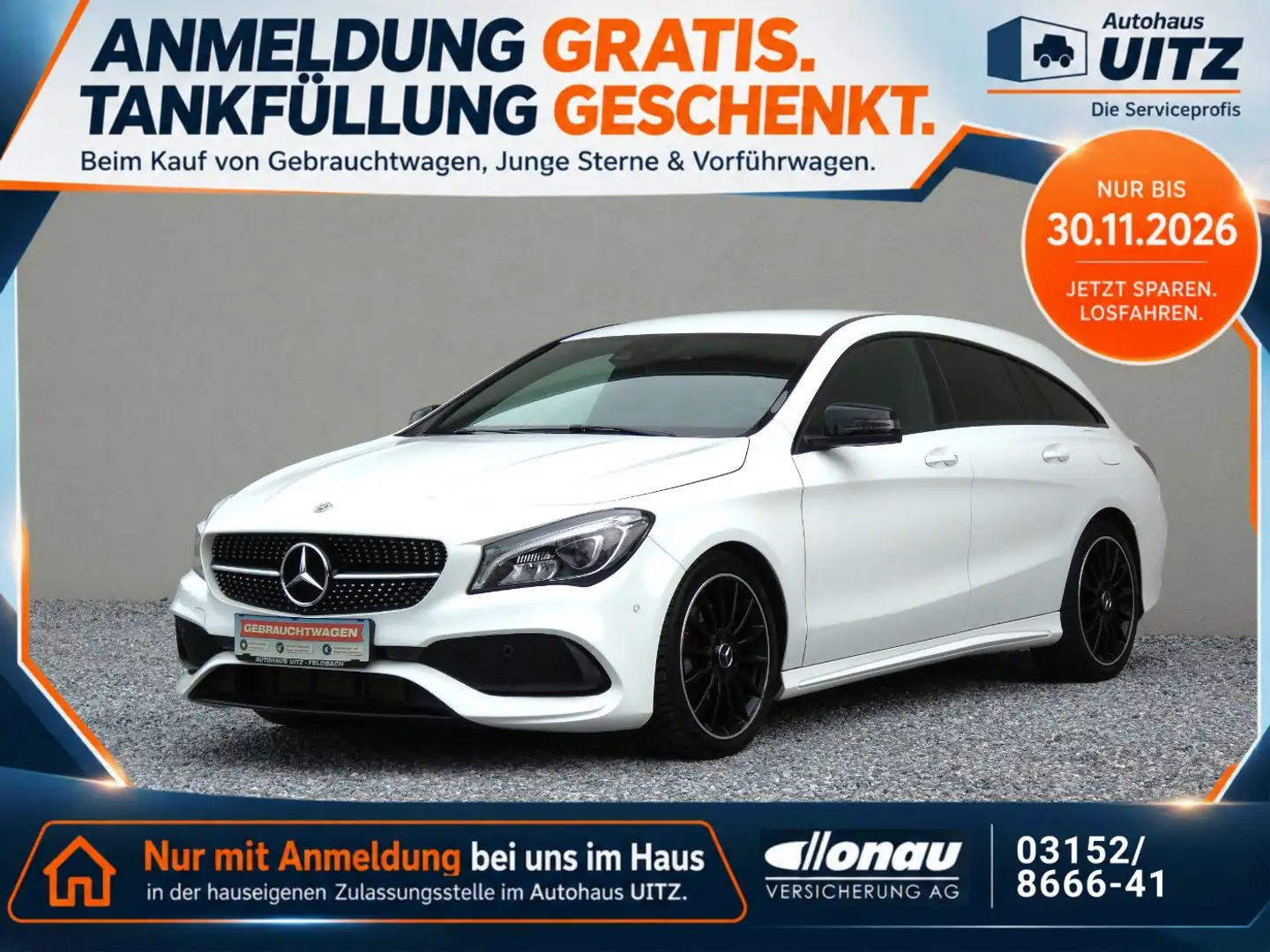 Mercedes-Benz CLA 220 CLA 220d 4M SB AMG +Night+AUT+RFK+PDC+LED+SHZ Weiß - 1