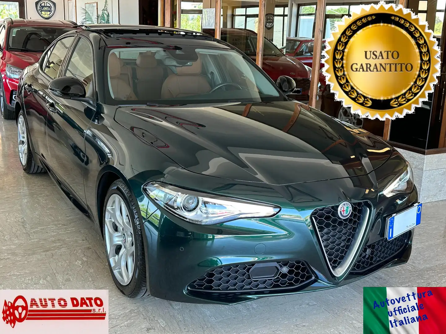 Alfa Romeo Giulia 2.2 TURBODIESEL 190 cv. AT8 EXECUTIVE (Tetto) Verde - 1