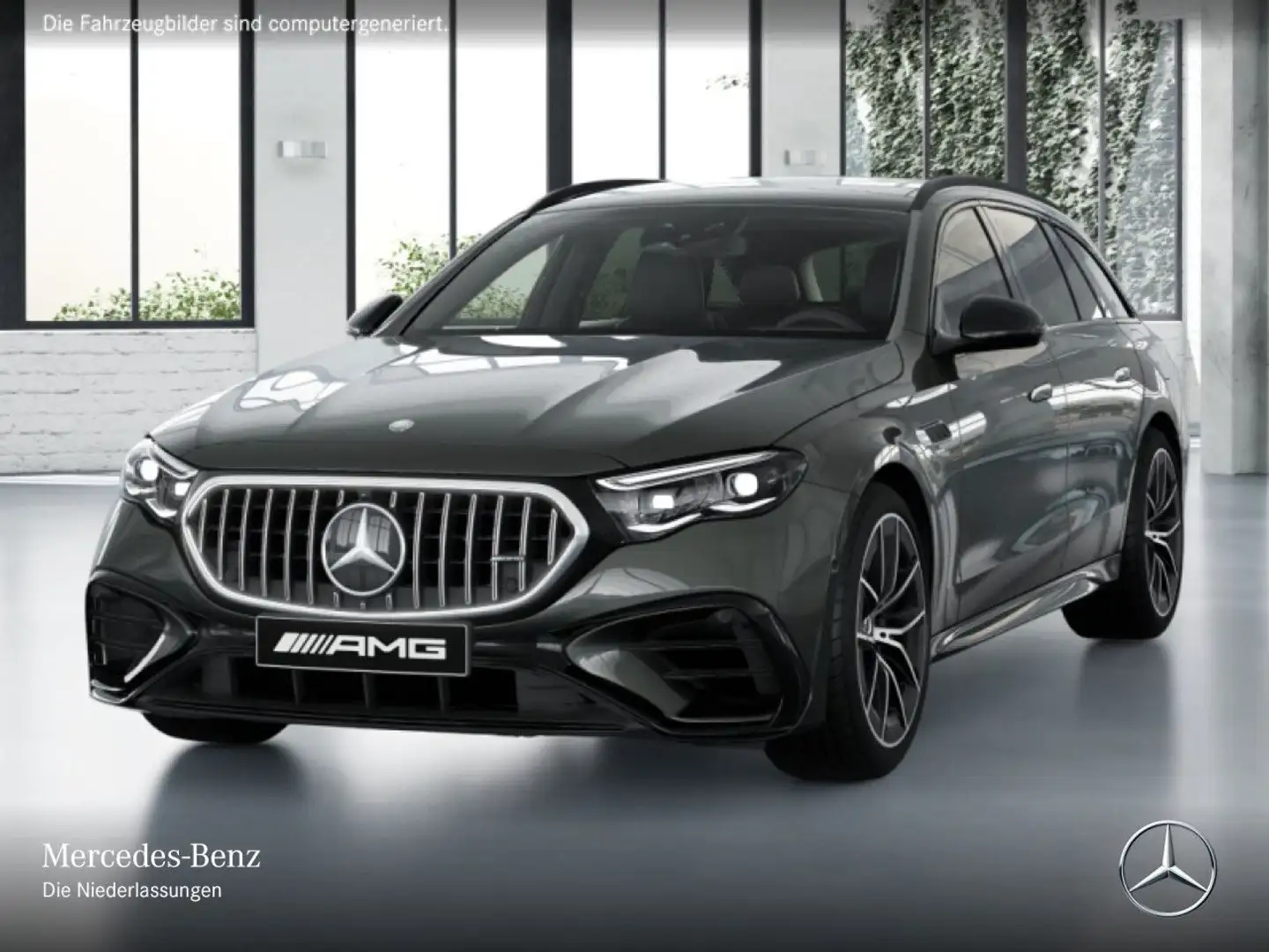 Mercedes-Benz E 53 AMG T 4M Hybrid Fahrass 360° Pano Burmester Grau - 2