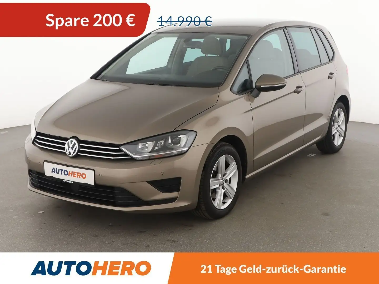 Volkswagen Golf Sportsvan 1.4 TSI Comfortline BMT Aut.*BI-XENON*ACC*PDC*SHZ* Beige - 1