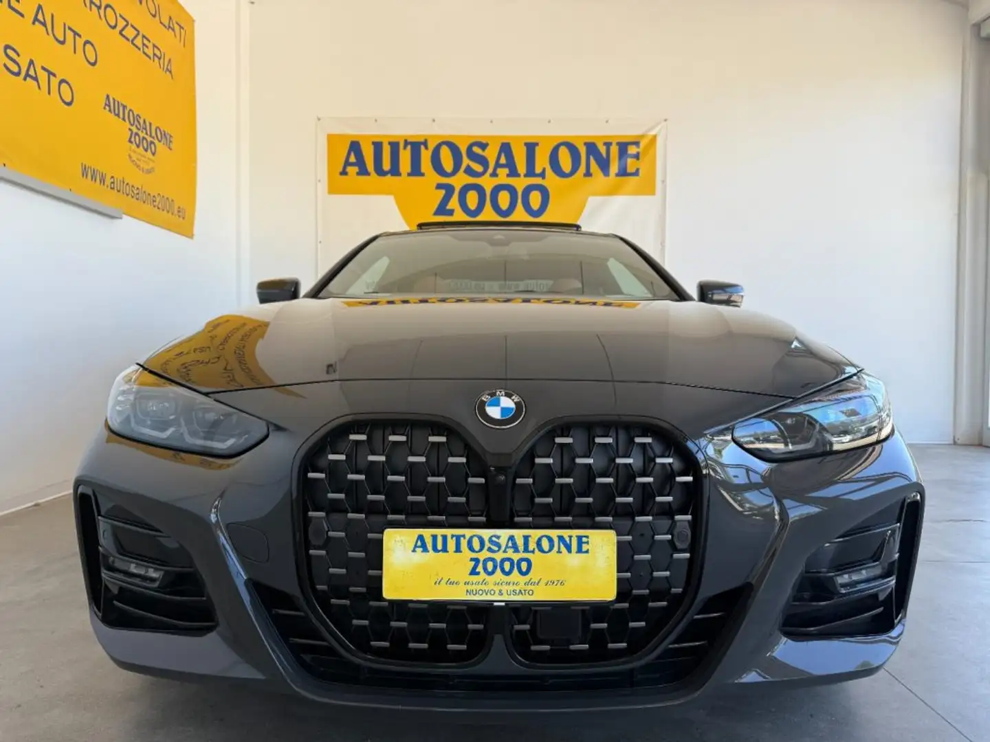 BMW 430 i Coupé Msport PRO TETTO / AUDIO / PELLE TOTALE Grijs - 2