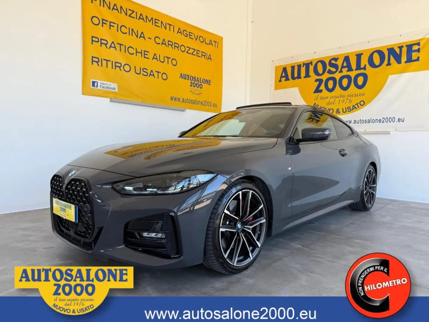 BMW 430 i Coupé Msport PRO TETTO / AUDIO / PELLE TOTALE Grijs - 1