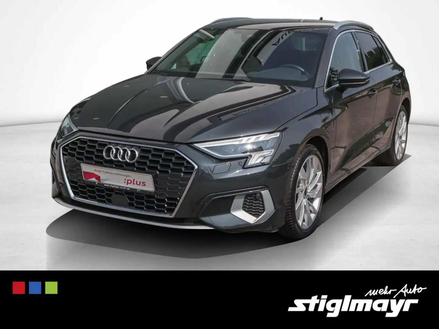 Audi A3 40 TFSIe AHK+LED+PDC+SITZHZG+ALU-18 Gris - 1