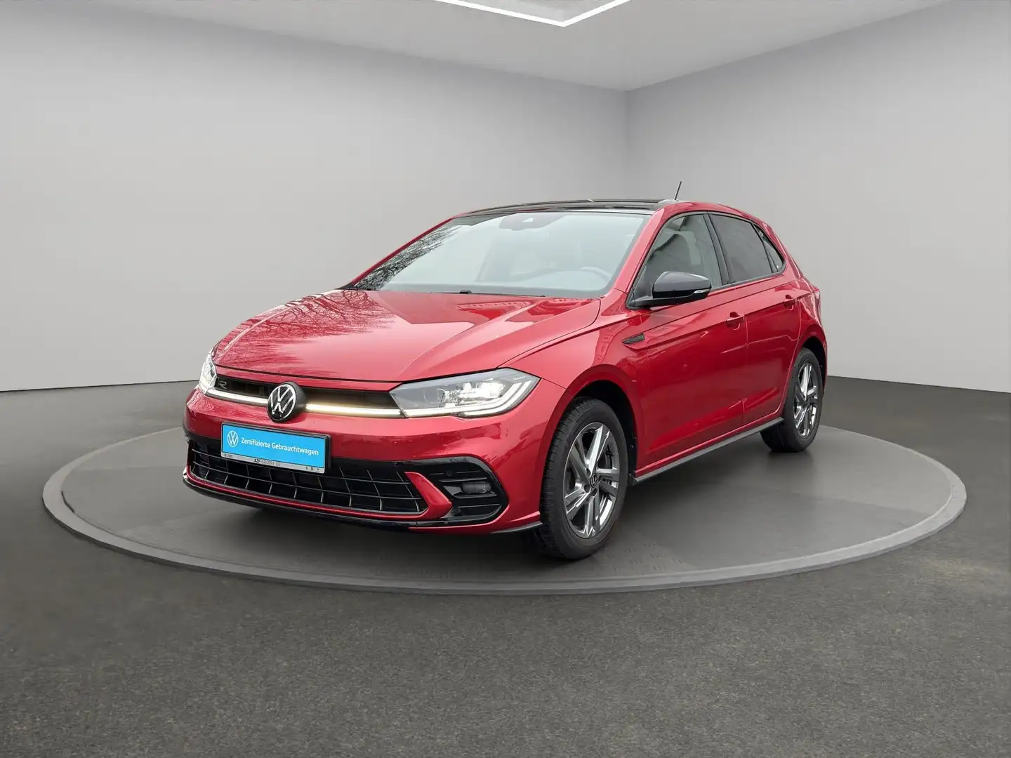 Volkswagen Polo 1.0 TSI R-Line MATRIX LED+CARPLAY+KLIMA Rot - 2