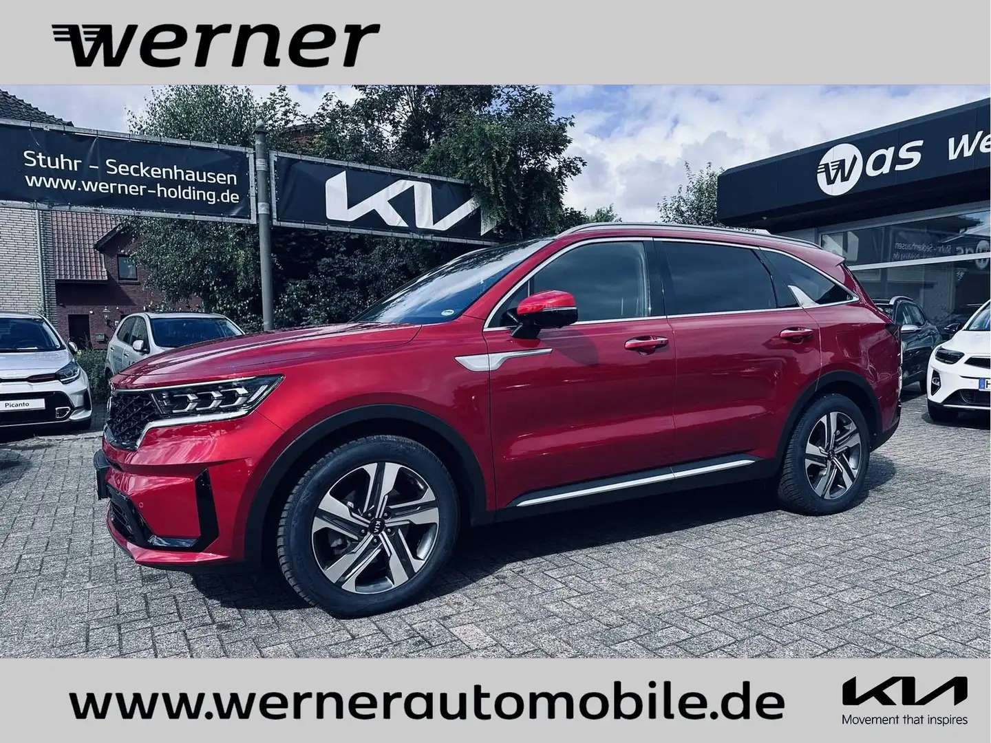 Kia Sorento 1.6 Plug-In Hybrid Platinum 4WD Rood - 1