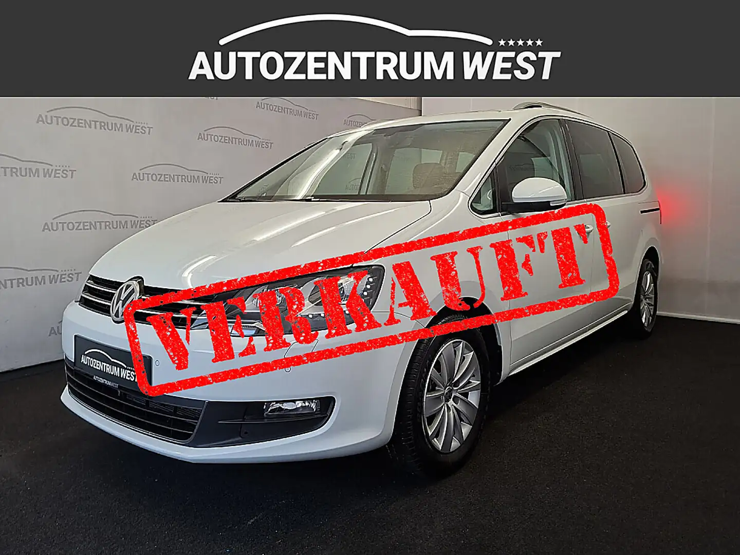 Volkswagen Sharan Business 2,0 TDI...7 Sitzer/AHK/Navi Weiß - 1