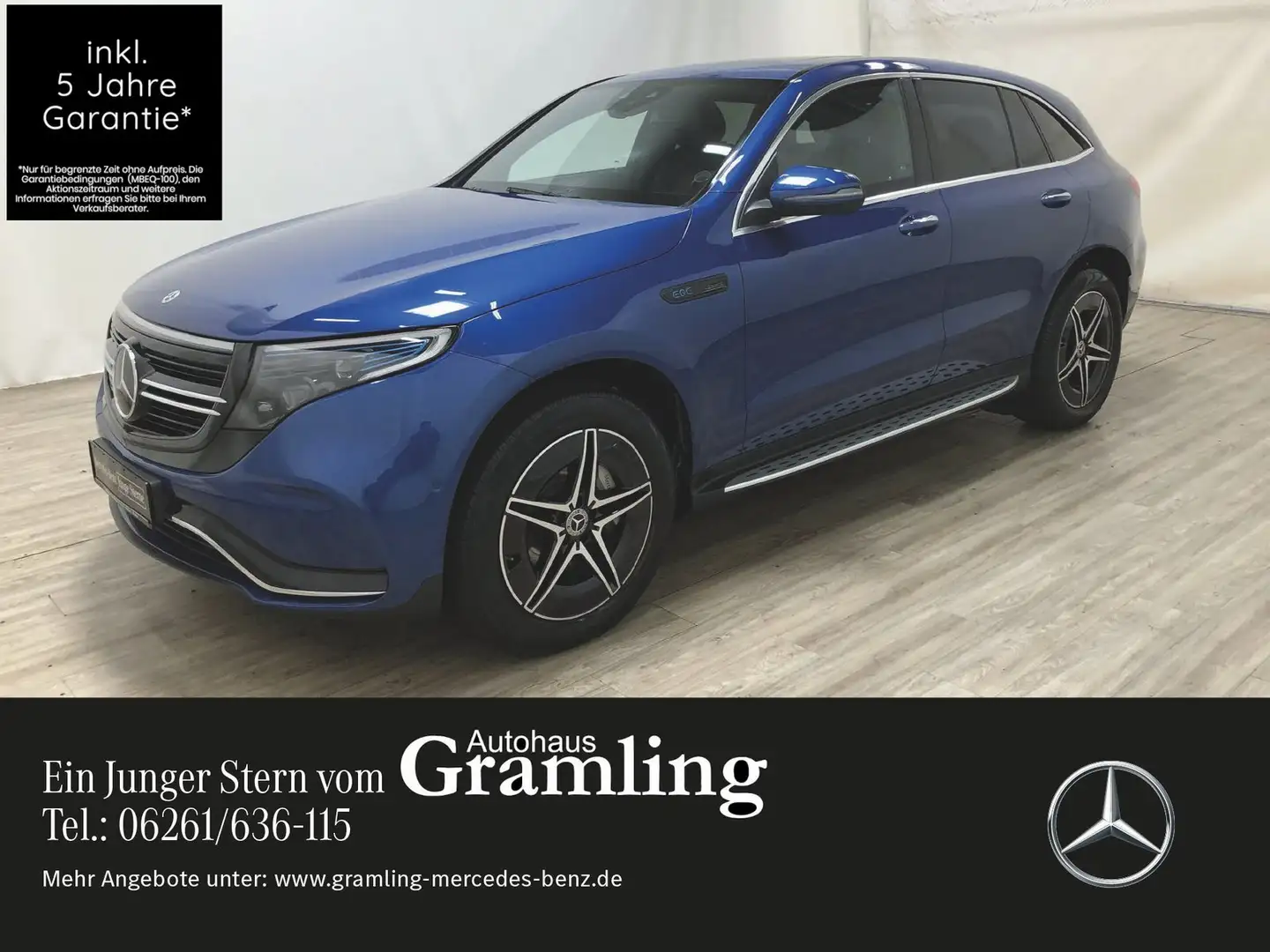 Mercedes-Benz EQC 400 4M AMG Distro*AHK*Mamory*HUD*SHD*KEYLESS Blau - 1