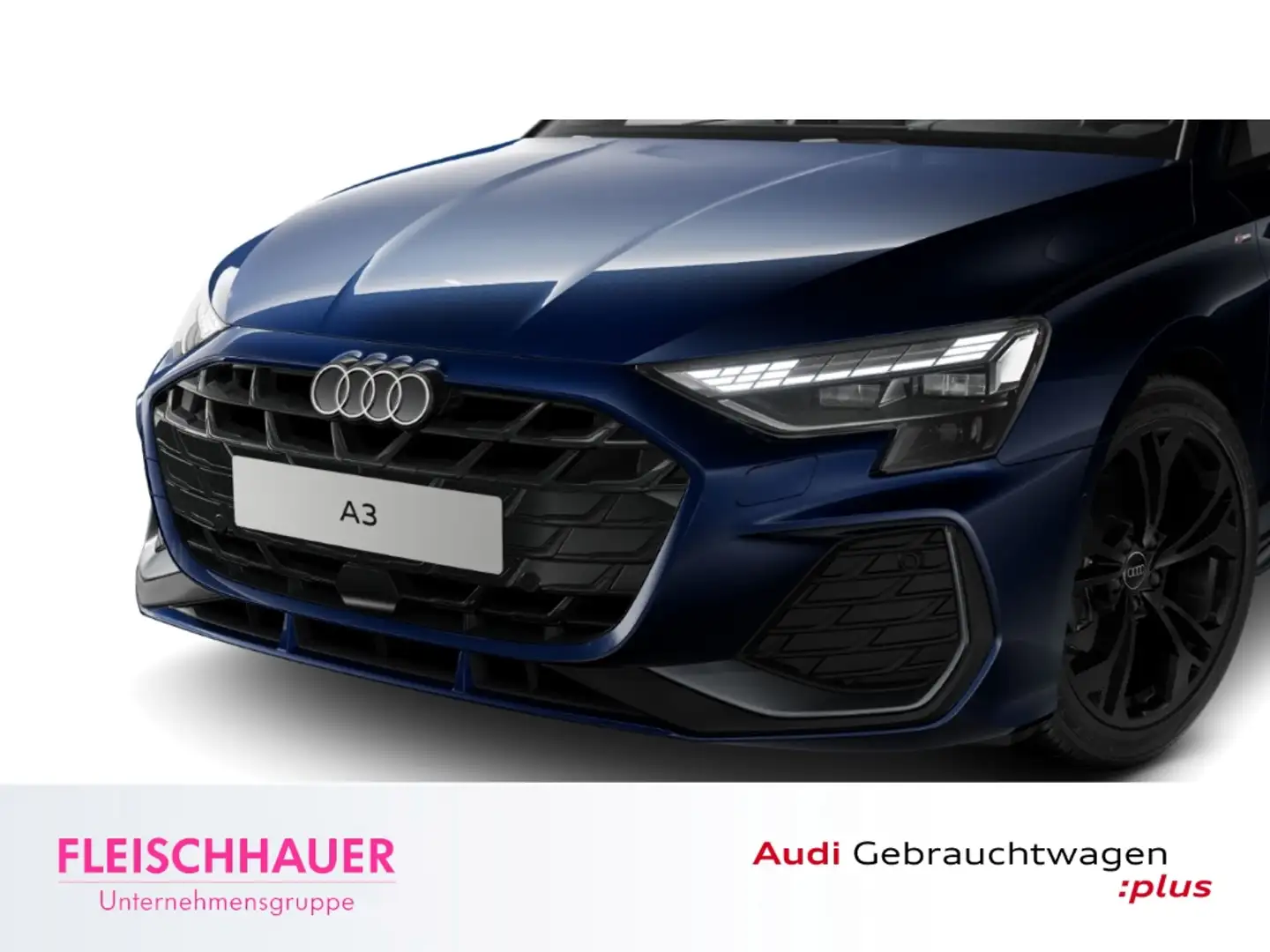 Audi A3 30 TFSI S line Navi+LED+AHK+ Raute+APP+Kamera+Carb Blau - 2