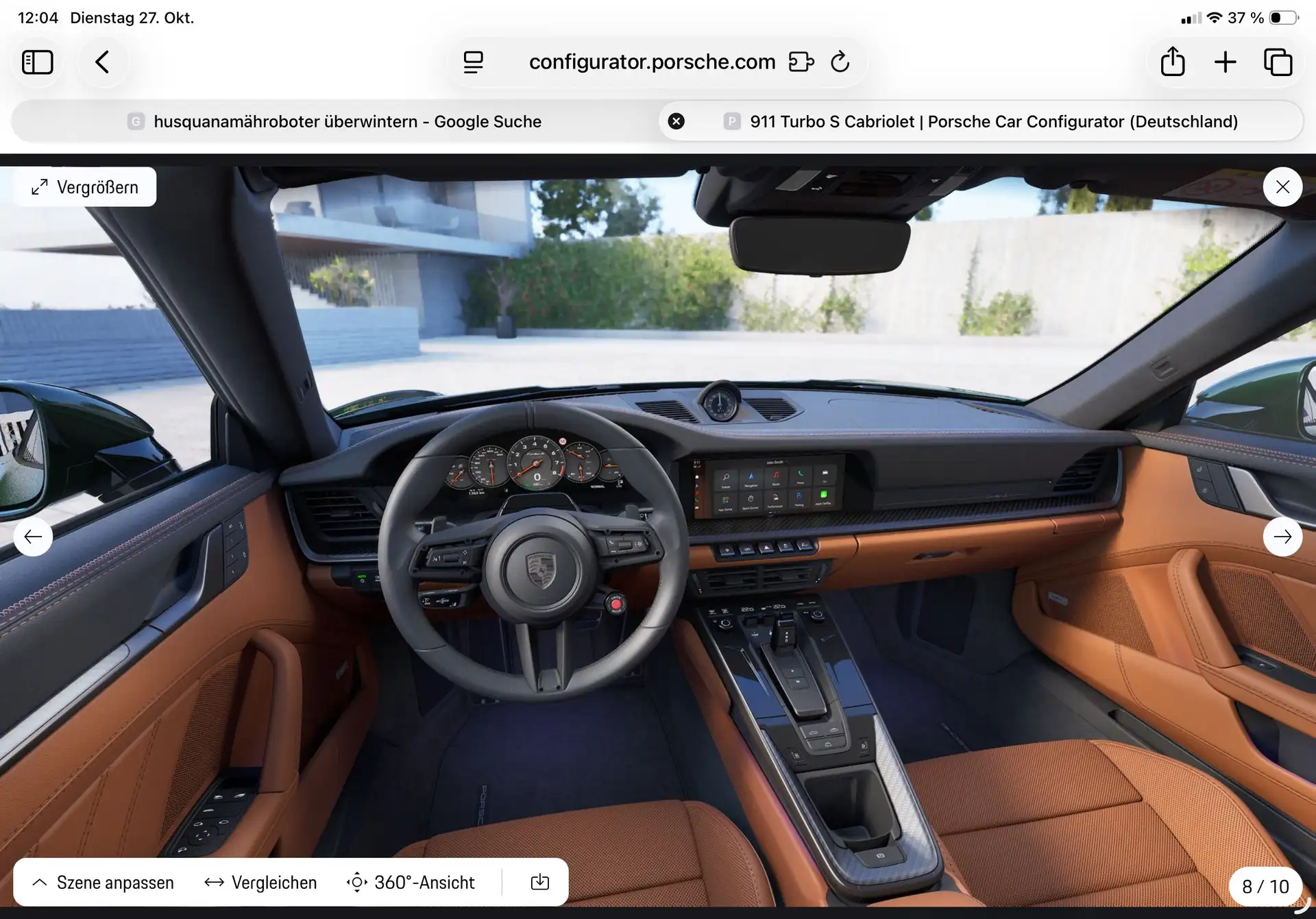 포르쉐 911 Turbo S Cabriolet 2026 초록 사진 4