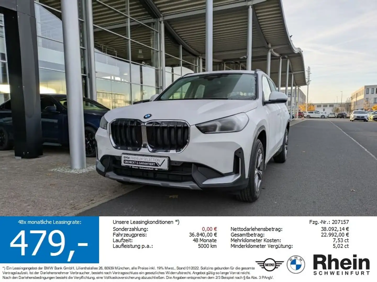 BMW X1 sDrive18i HeadUp. Navi. Park.Ass-Plus. Bianco - 1