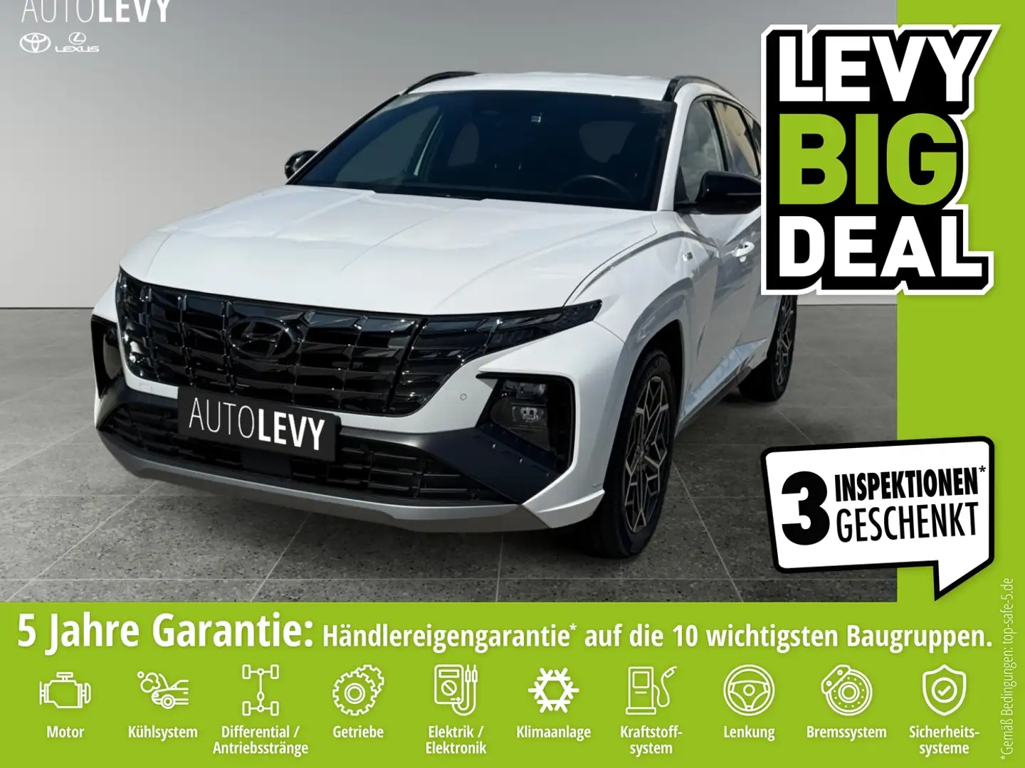 Hyundai TUCSON 1.6 N-Line AHK*LED*PDC*SHZ*LHZ*CarPlay*ACC Weiß - 1