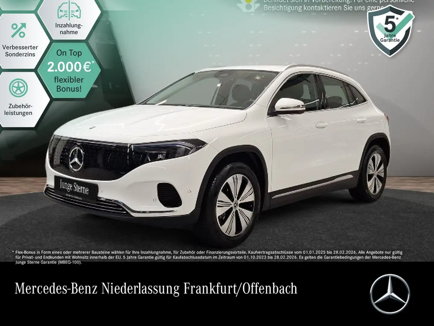 Mercedes-Benz EQA 300 4M PROG+ADVANCED+AHK+KAMERA+MEMORY+SPUR Weiß - 1