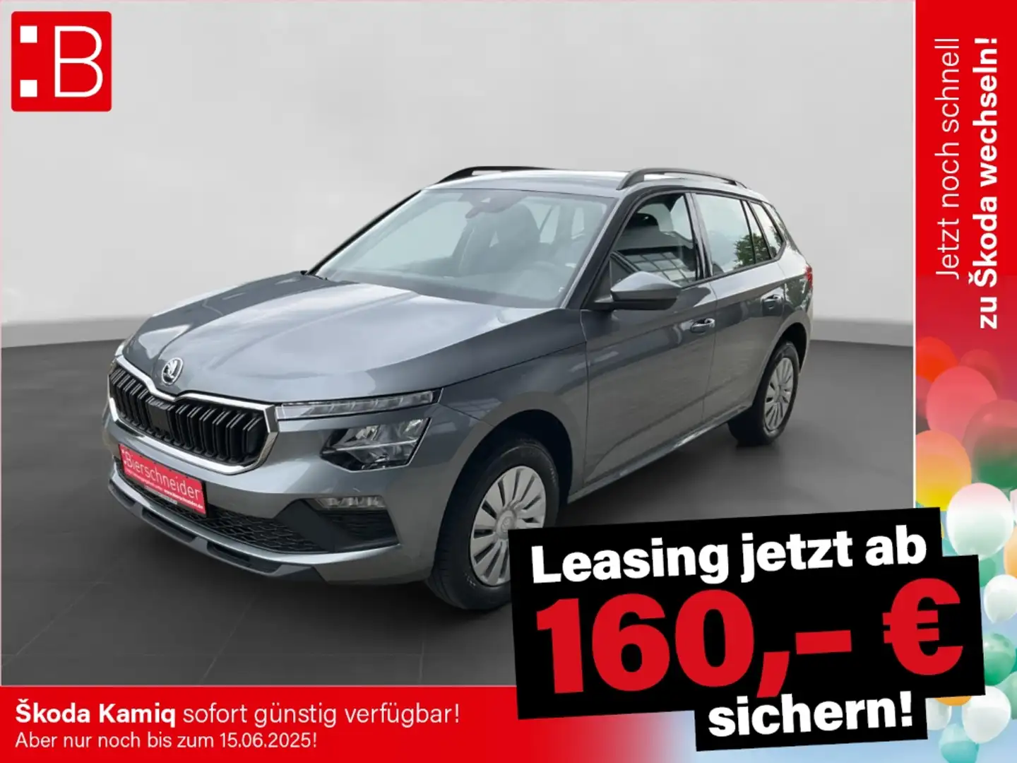 Skoda Kamiq 1.0 TSI Essence AHK-VORB. INFOTAINMENT BLUETOOTH Gris - 1