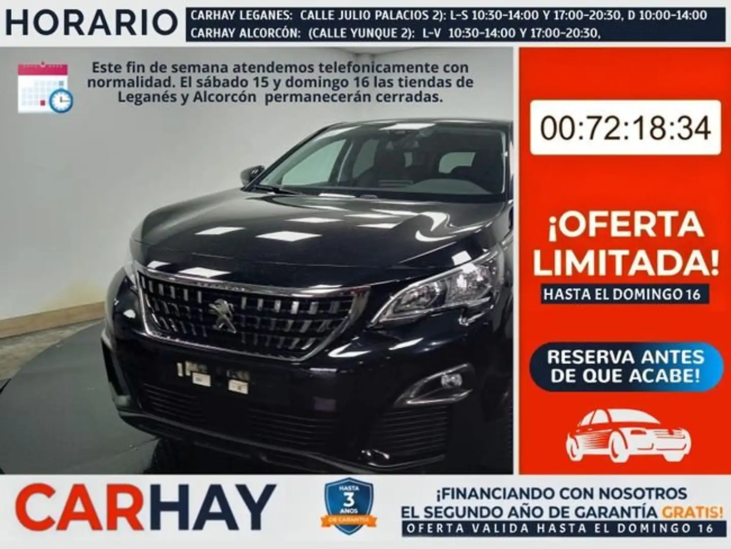 Peugeot 5008 1.5 BlueHDi 130ch S&S Active 5 plazas Negro - 1