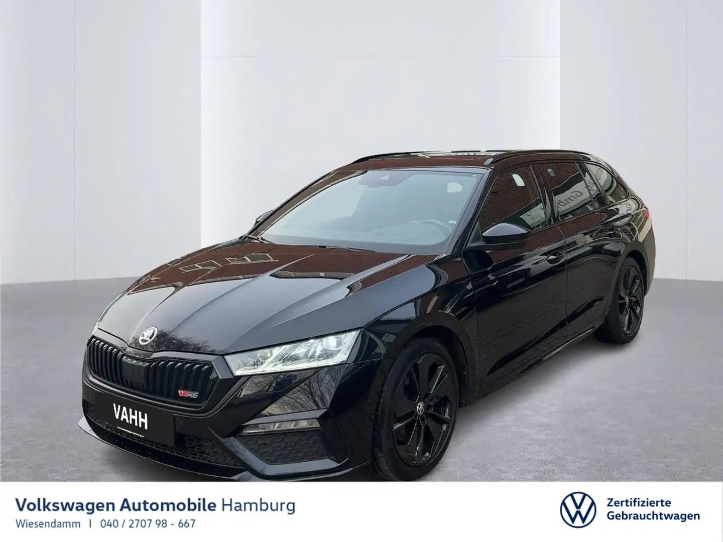 Skoda Octavia Combi 2.0 TDI DSG RS 4x4 AHK PDC Navi Schwarz - 1