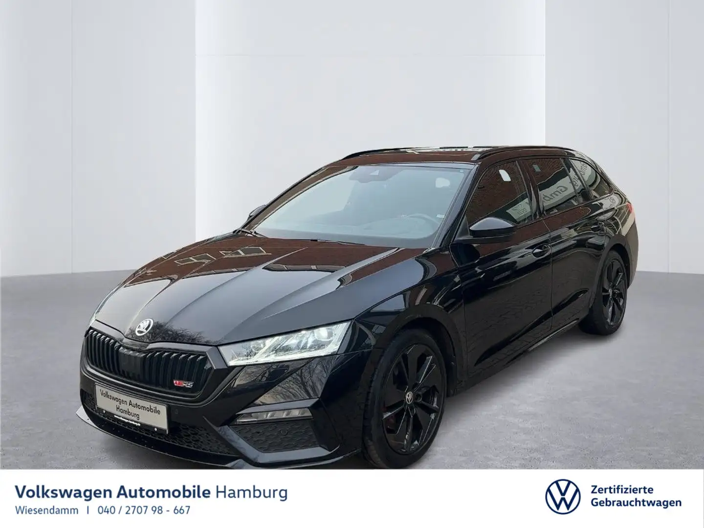 Skoda Octavia Combi 2.0 TDI DSG RS 4x4 AHK PDC Navi Schwarz - 1