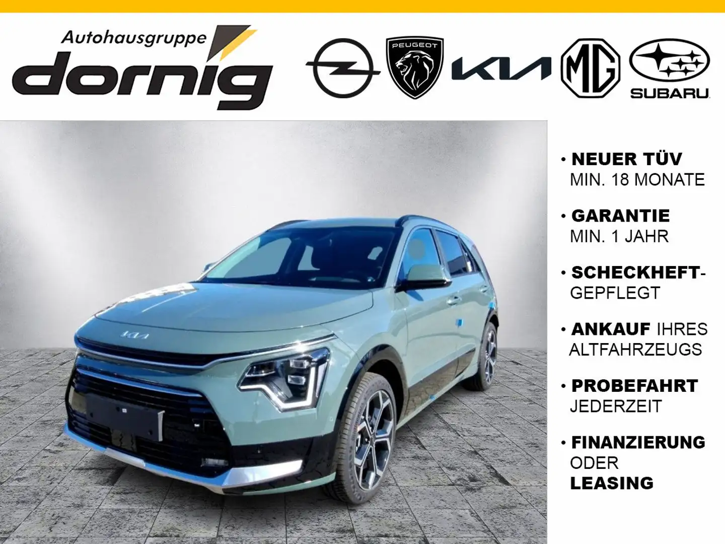 Kia Niro 1.6 GDi HEV 129 Spirit DCT6 Grün - 1