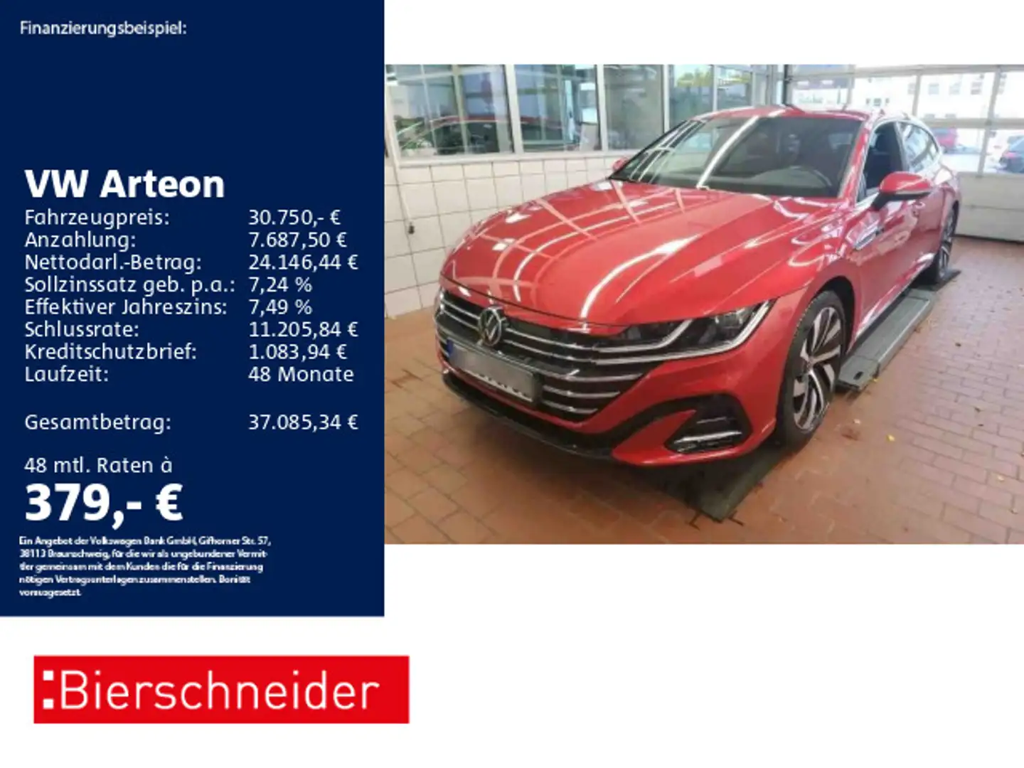 Volkswagen Arteon SB 1.4 TSI eHybrid R-Line AHK PANO STAND Rot - 1
