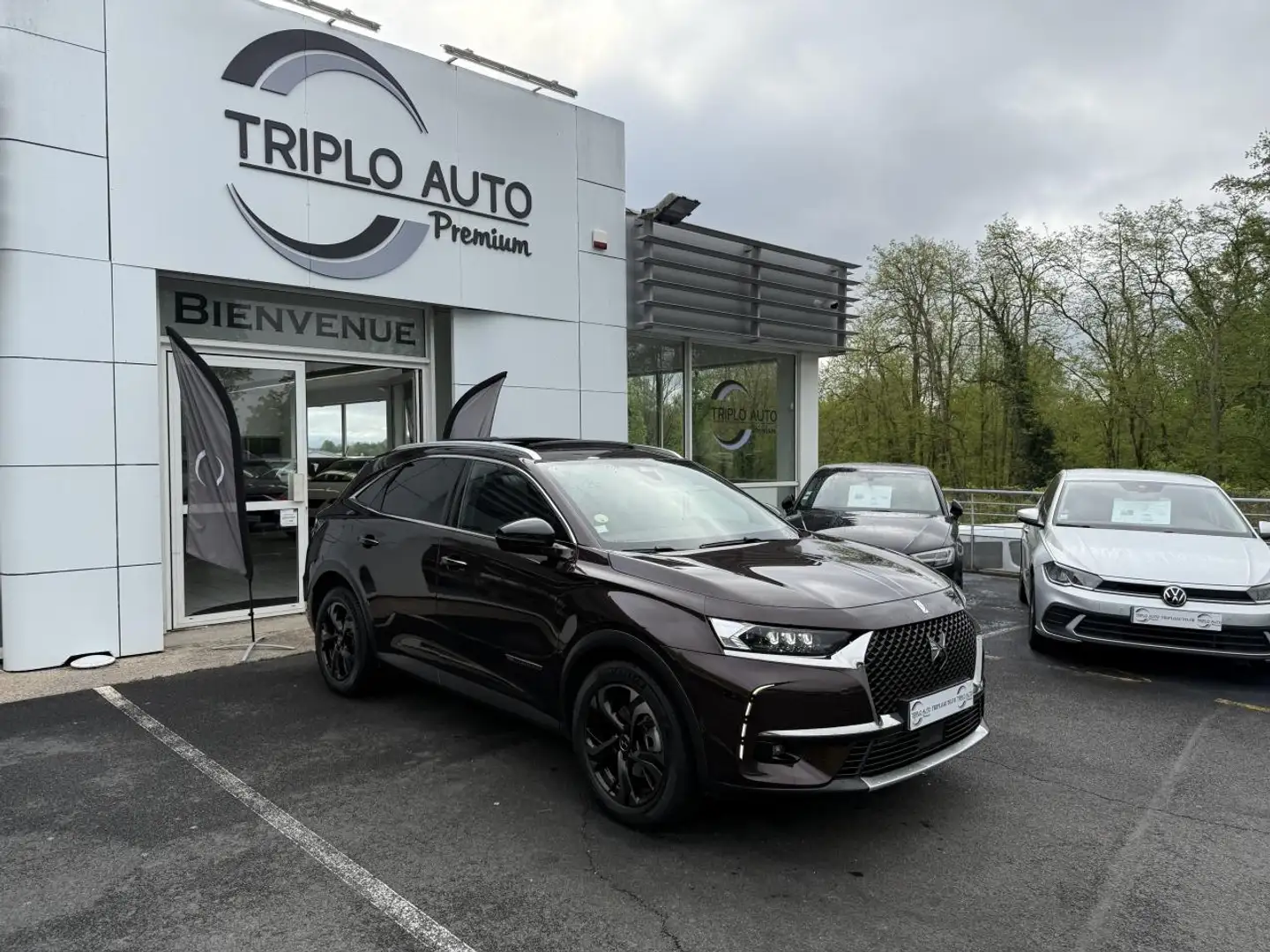DS Automobiles DS 7 Crossback DS7 Crossback 2.0 BlueHDi - 180 EAT8 - Grand Chic - GPS + CAMERA AR + TOIT OUVRANT + CARPLAY Brun - 1