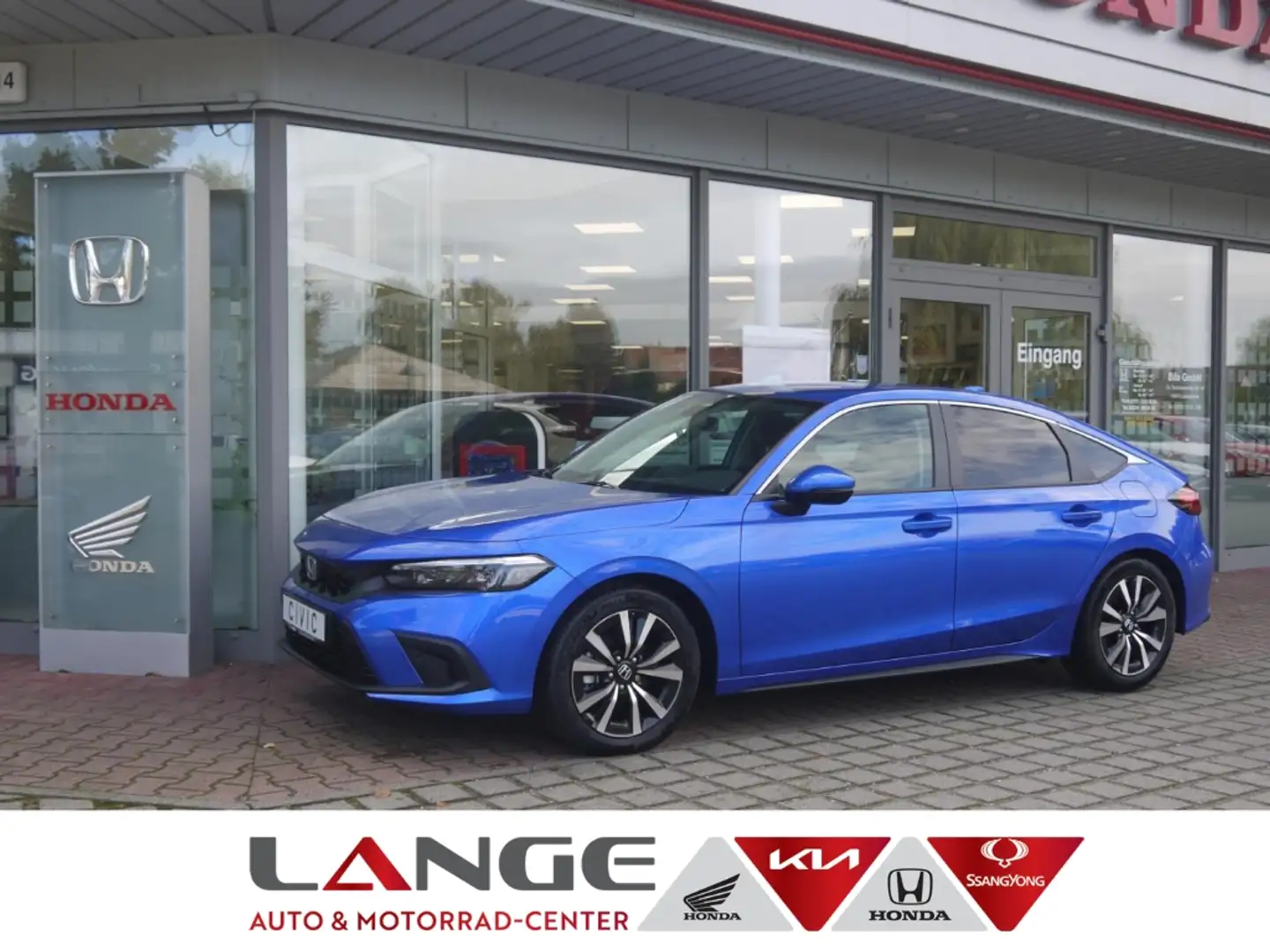 Honda Civic Hybrid Elegance Automatik Navi Klimaautom SHZ Temp Blau - 1