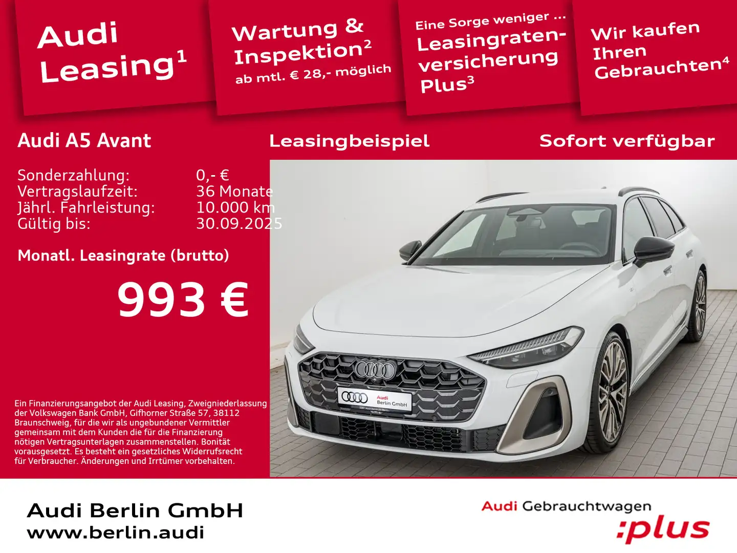 Audi A5 TDI quattro S tronic Weiß - 1