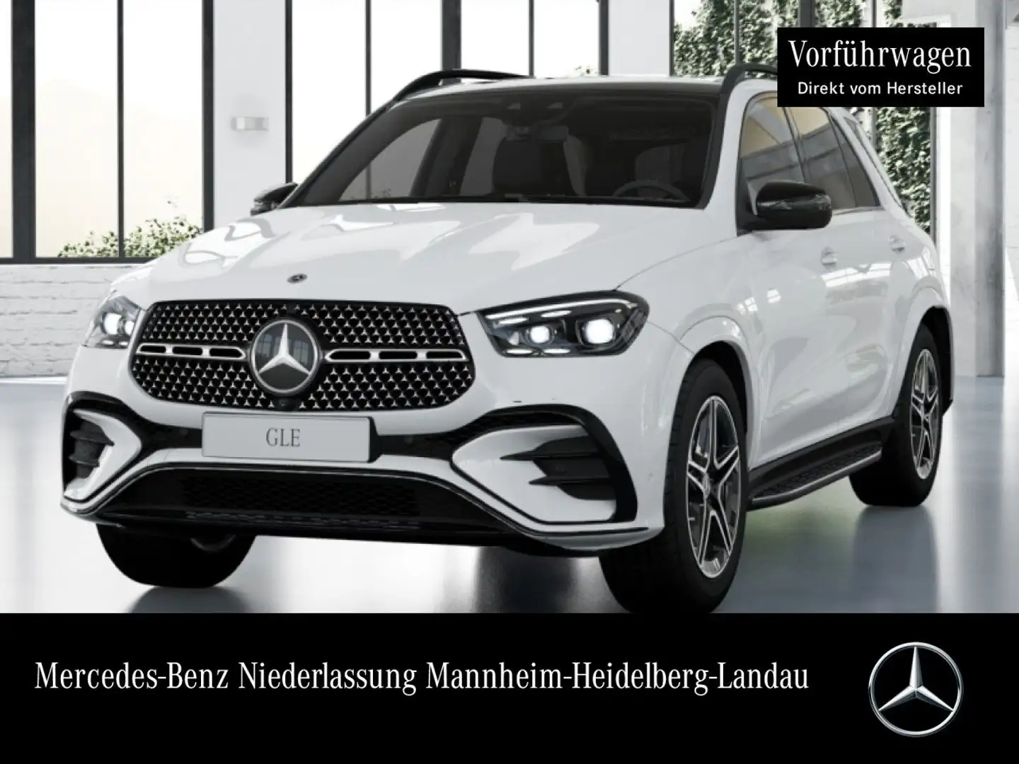 Mercedes-Benz GLE 350 de 4M AMG+NIGHT+PANO+360+AHK+MULTIBEAM+20" Weiß - 1
