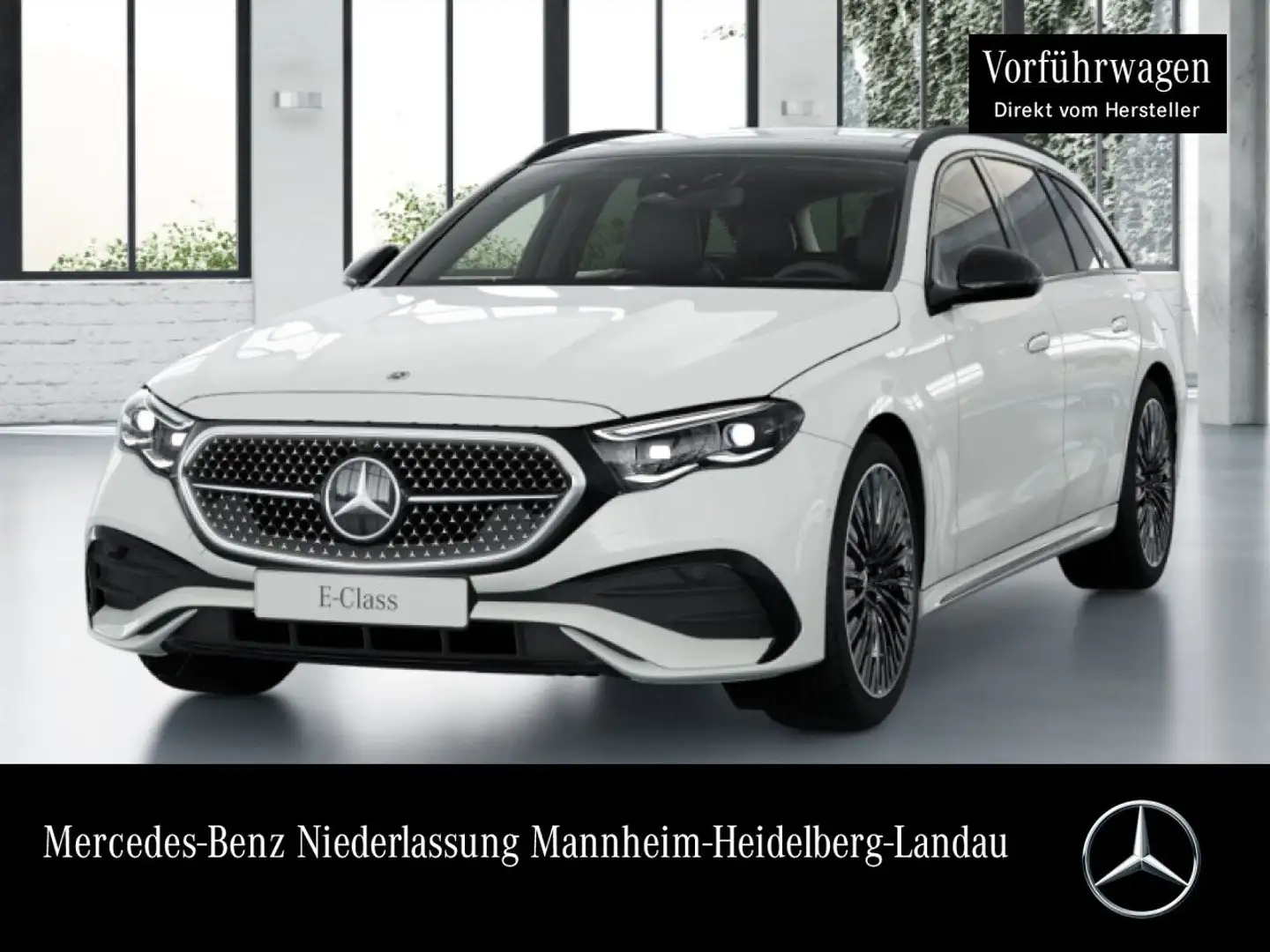 Mercedes-Benz E 300 de T Hybrid Edition AMG-Line Fahrass 360° 9G Weiß - 1