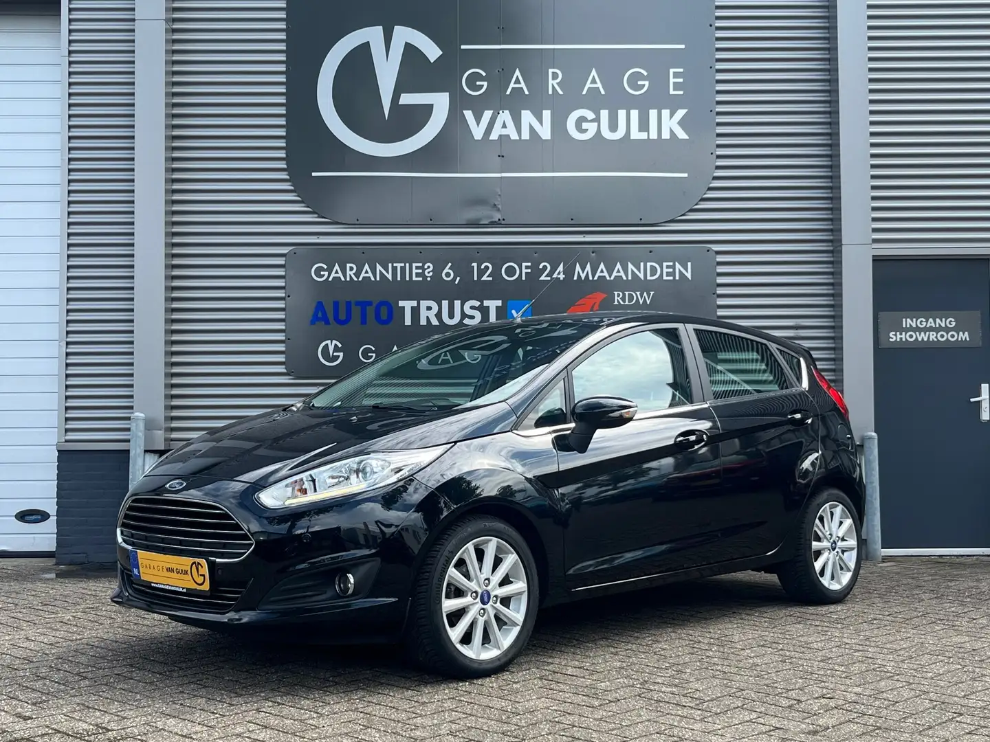 Ford Fiesta 1.0 101PK Automaat,Trekhaak,Clima,StoelVerw,Elektr Zwart - 1