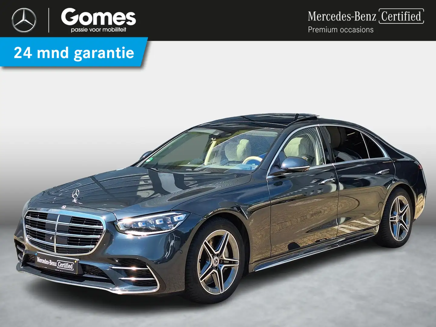 Mercedes-Benz S 500 4MATIC Lang AMG Line | Panoramadak | Burmester | Blauw - 1