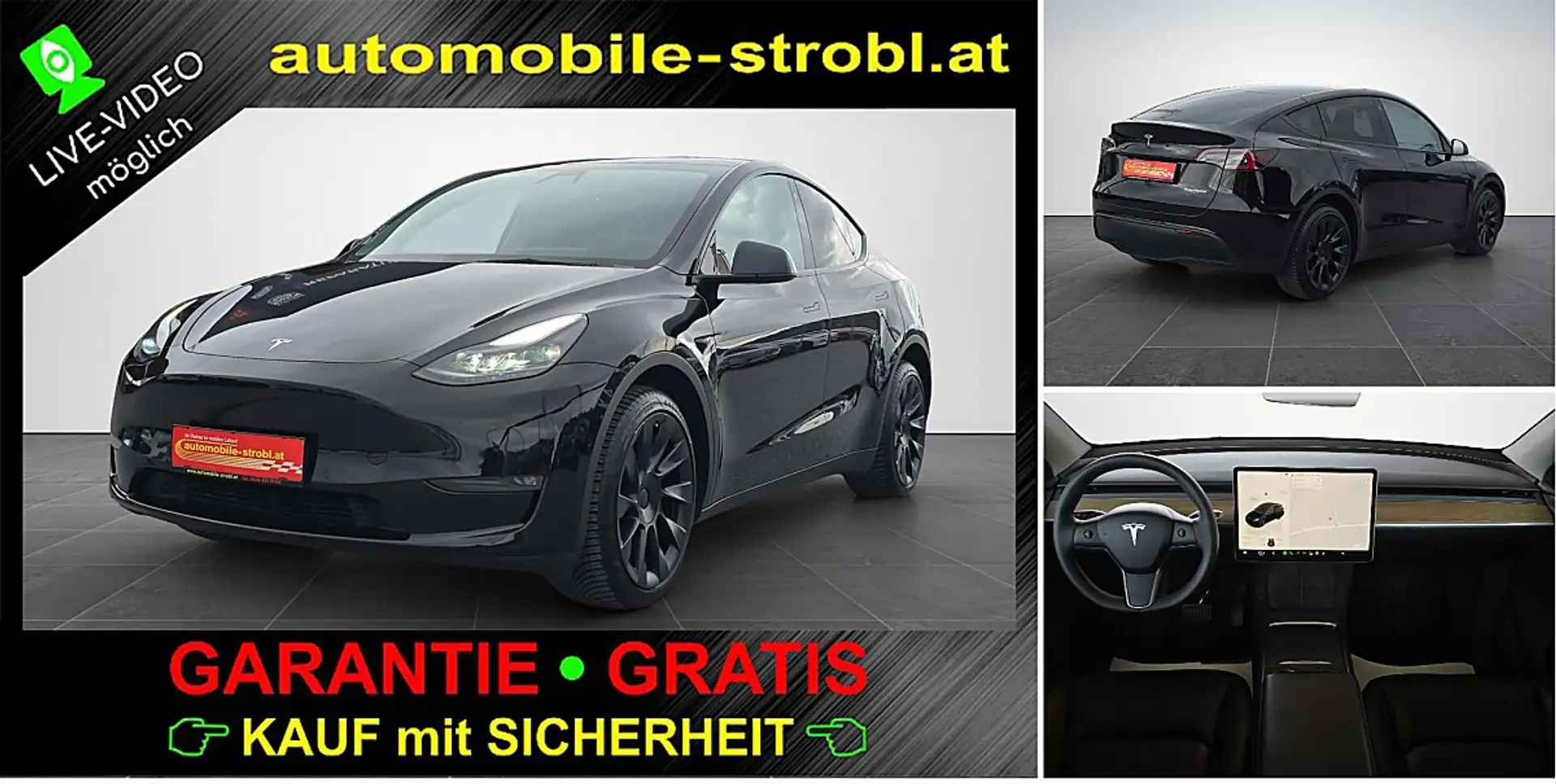Tesla Model Y Long R. AWD*GARANTIE*netto:28.233€* Schwarz - 1