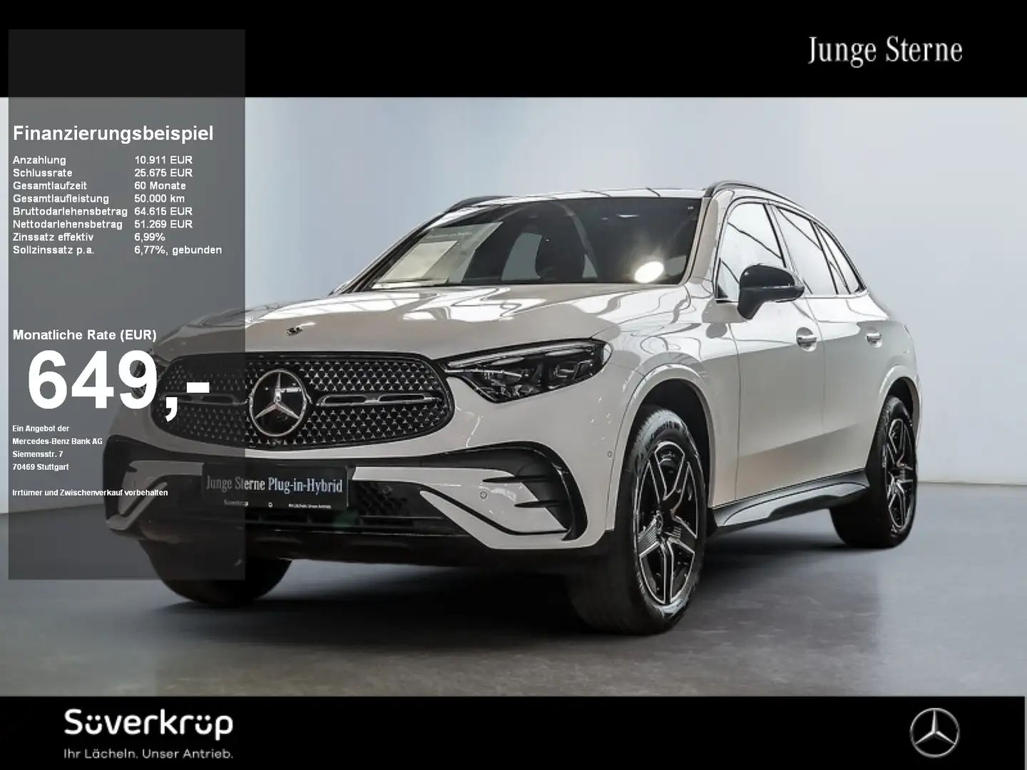 Mercedes-Benz GLC 300 e 4M , AMG BURM NIGHT MEMO 360 AHK DISTR Weiß - 1
