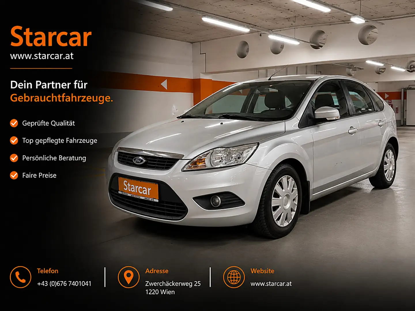 Ford Focus Trend 1,6 TDCi *KLIMA AUTO.*1.BESITZ* Grau - 1