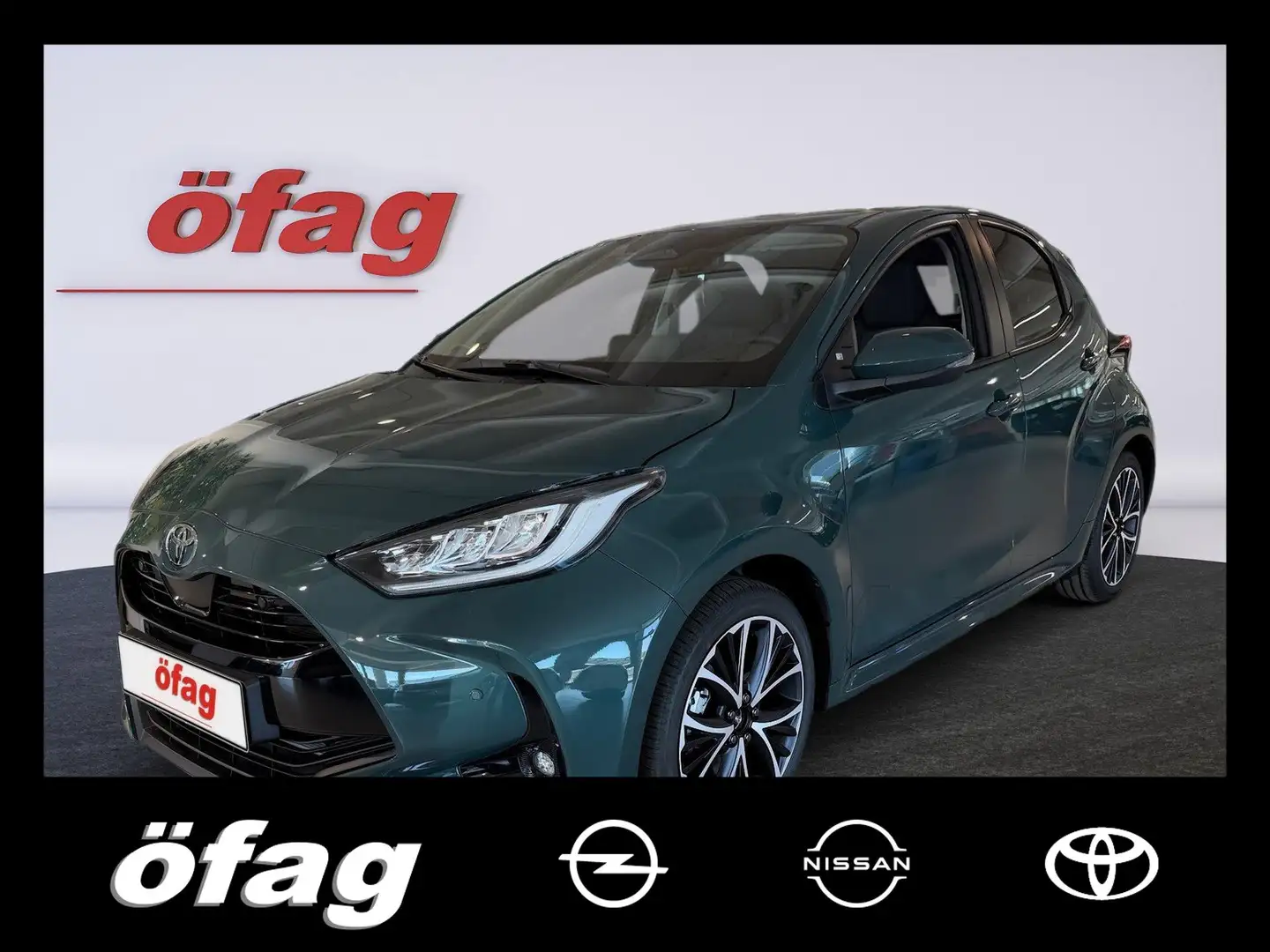 Toyota Yaris 1.5 VVT-i Hybrid Teamplayer ACC+LED+SHZ Grün - 1
