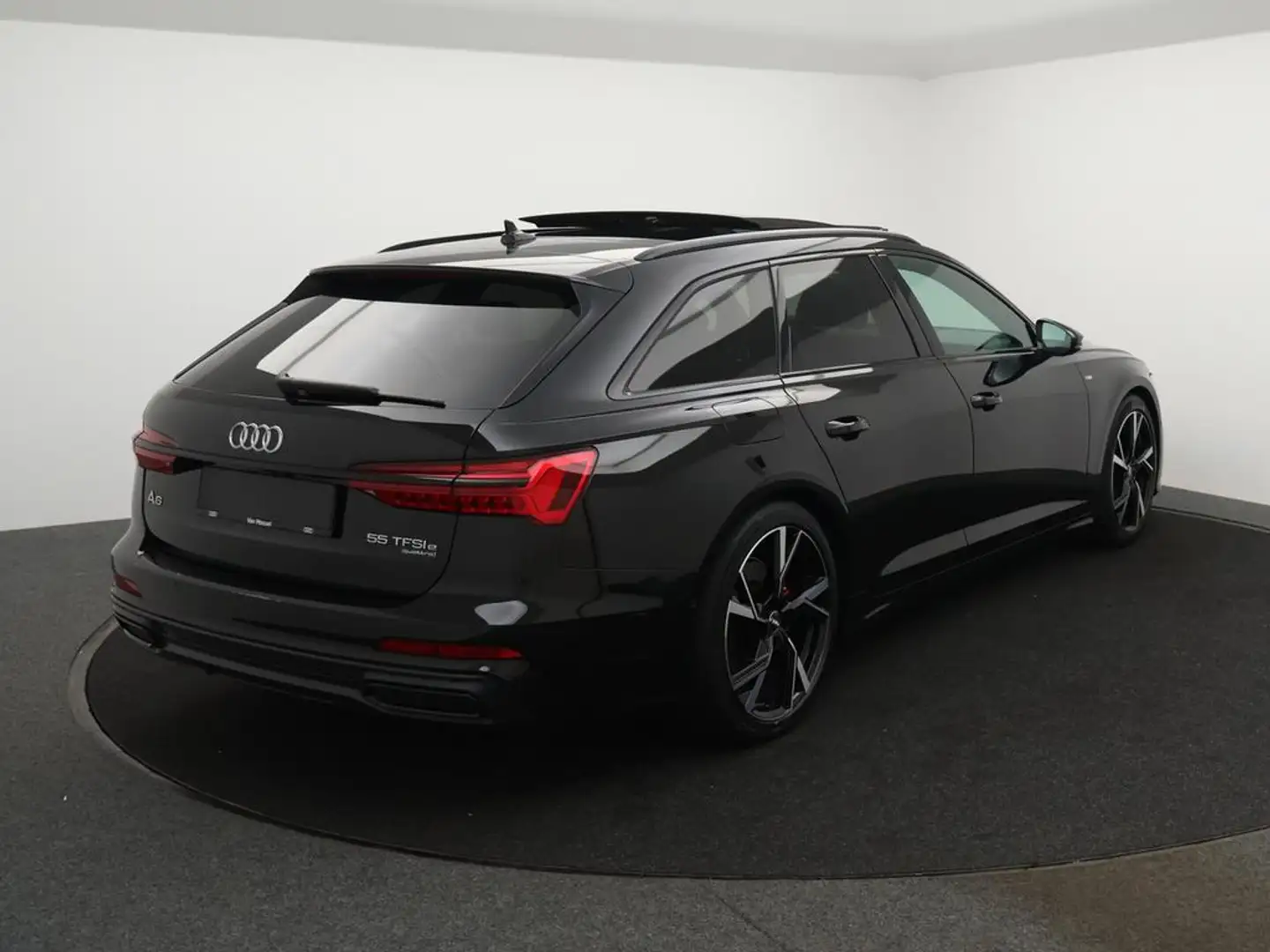 Audi A6 Avant PHEV Avant PHEV 55TFSIe 367PK QUATTRO Competition Sport *AUTOMAAT*3X S-LINE*PANO DAK*LEDER*NAVI*APP CONNECT*ZETELVE Zwart - 2
