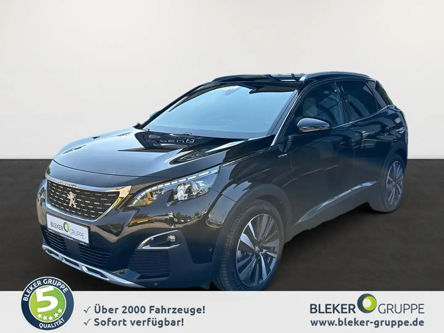 Peugeot 3008 Hybrid 225 GT Schwarz - 1