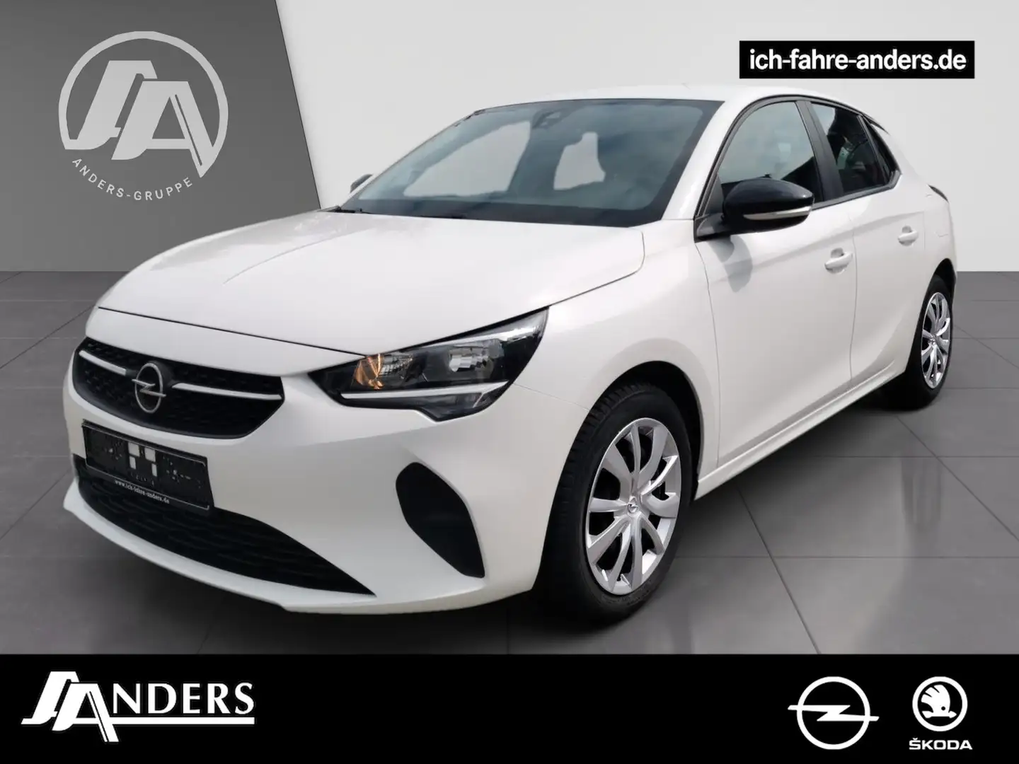 Opel Corsa Edition 1.2 Turbo +SHZ+LM+SoundSys+SpurH Blanc - 1