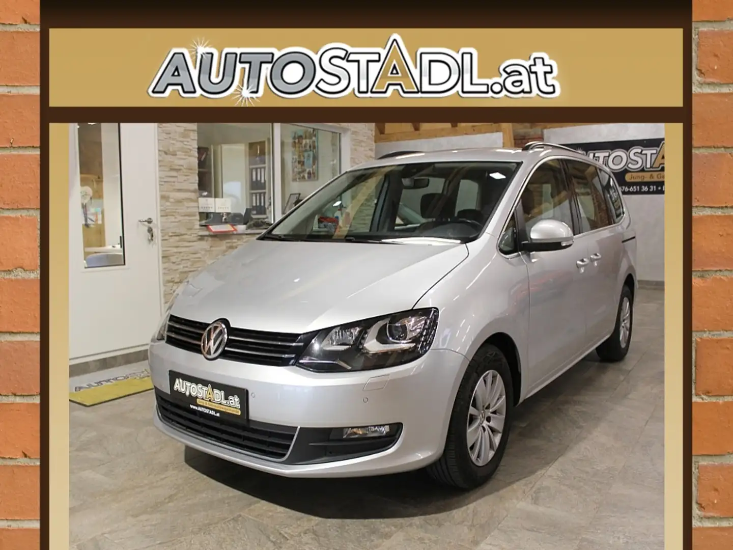 Volkswagen Sharan Comfortline 2,0 TDI DSG 4Motion/AKTION-NAVI-PDC Silber - 1
