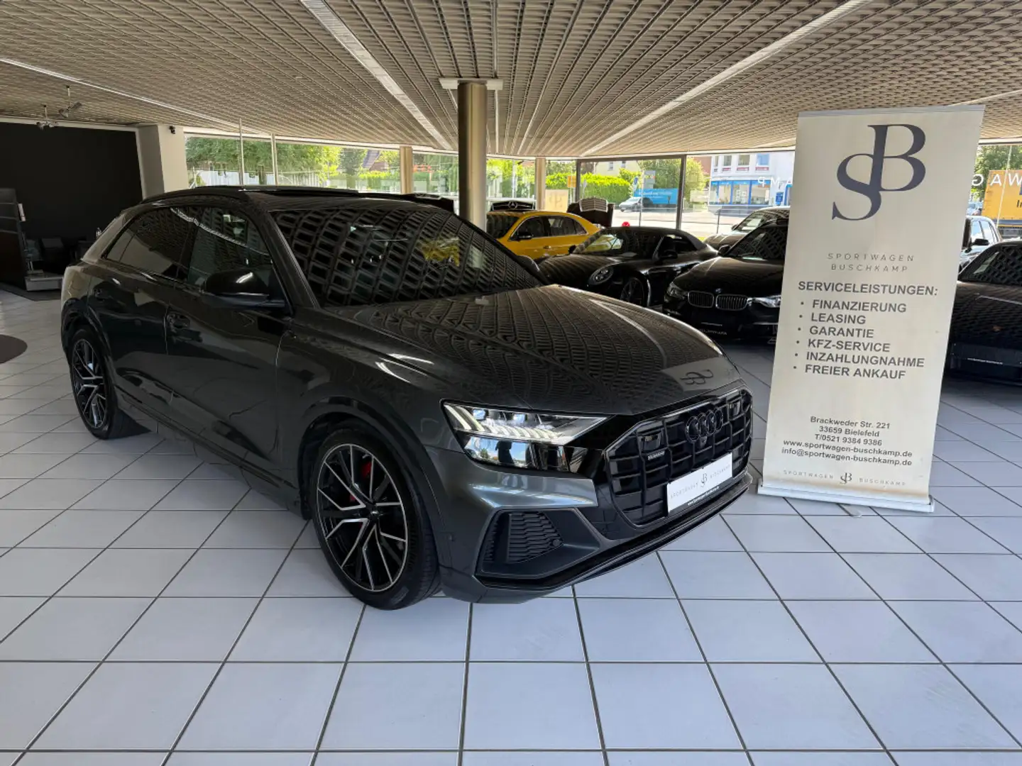 Audi Q8 50 TDI QUAT S-LINE  TOPV B&O STHZ MATRIX 22 Grau - 1