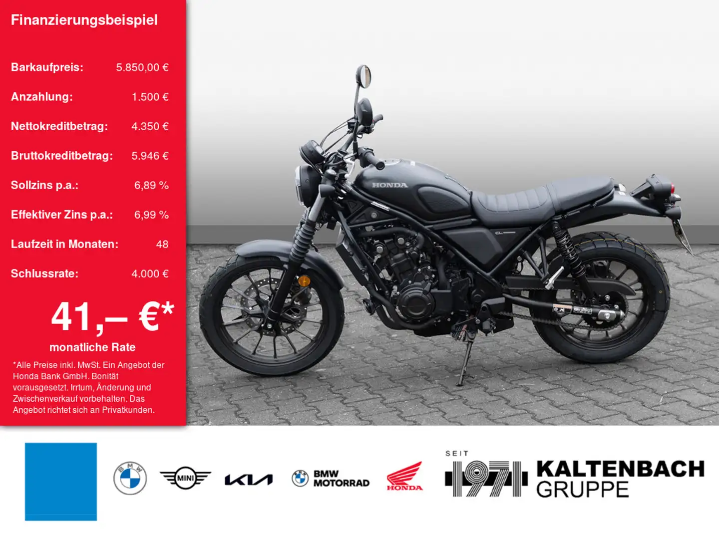 Honda CL 500 LED SCHEINWERFER Fekete - 1