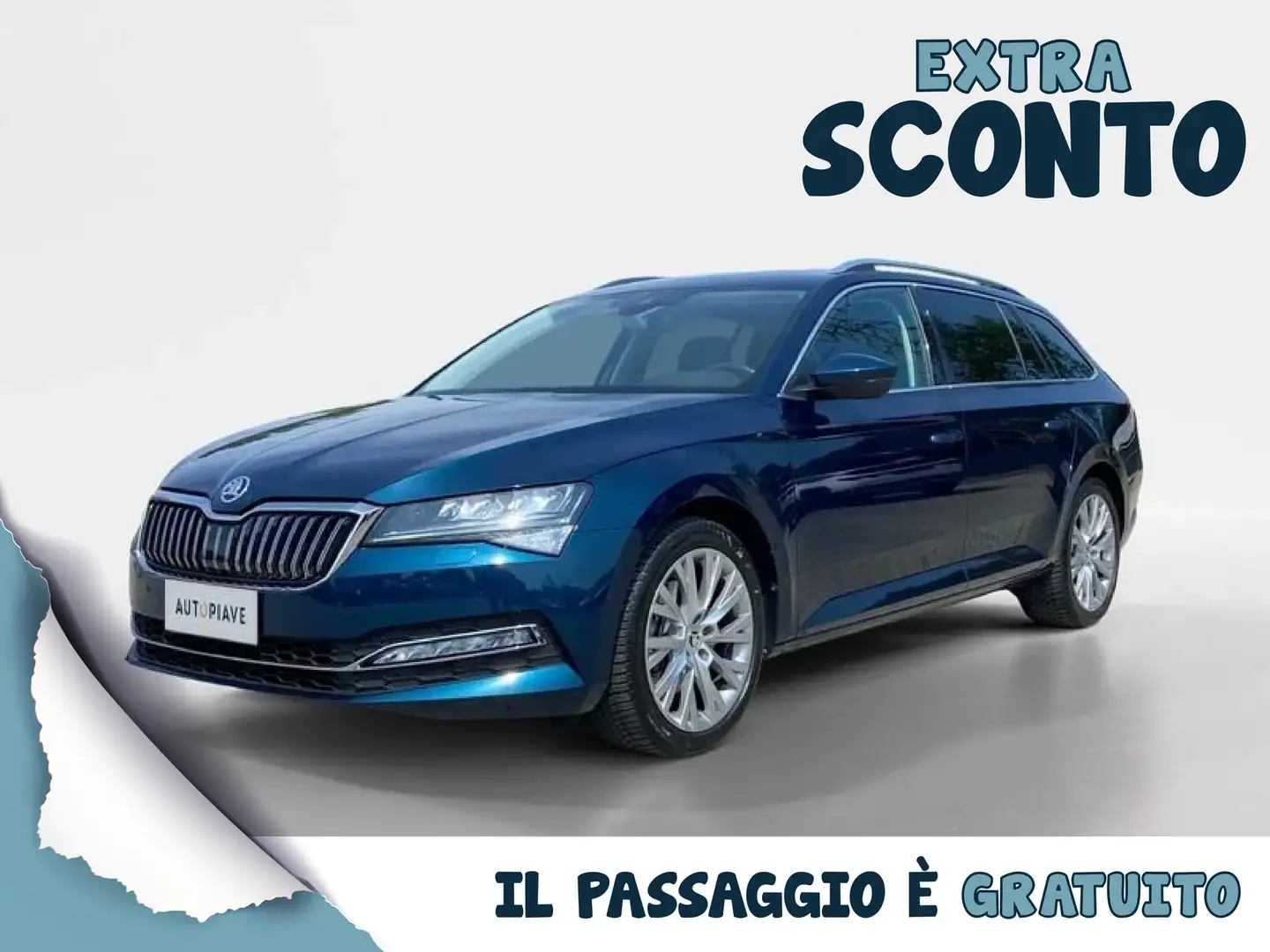 Skoda Superb 2.0 TDI EVO SCR DSG Wagon Style Modrá - 1