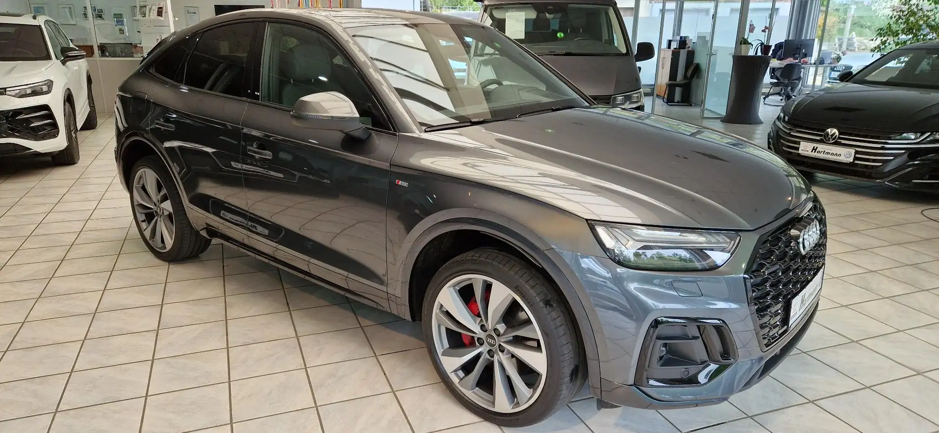 Audi Q5 Sportback S line 3,0TDI LED Leder AHK Navi HUD B&O Szary - 2