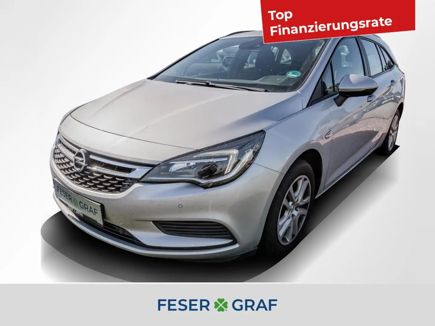 Opel Astra K 1.4 Sports Tourer GRA/Navi/2xPDC/Sitzhz/Lenkhz/T Argent - 1
