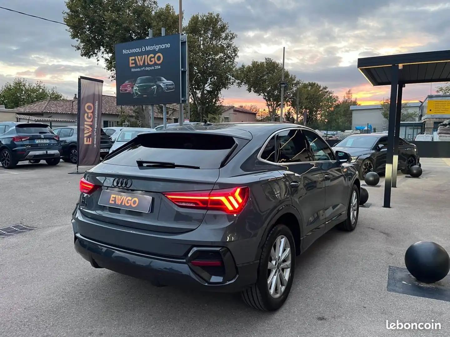 Audi Q3 ii 35 tfsi 150ch advanced 1ere main Gris - 2