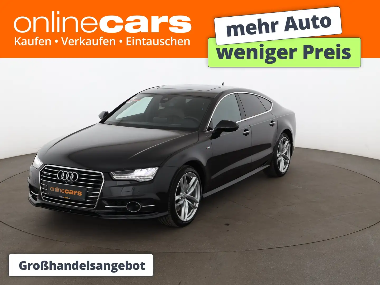 Audi A7 SB 3.0 TDI quattro S-Line Aut MATRIX LUFT SKY Schwarz - 1