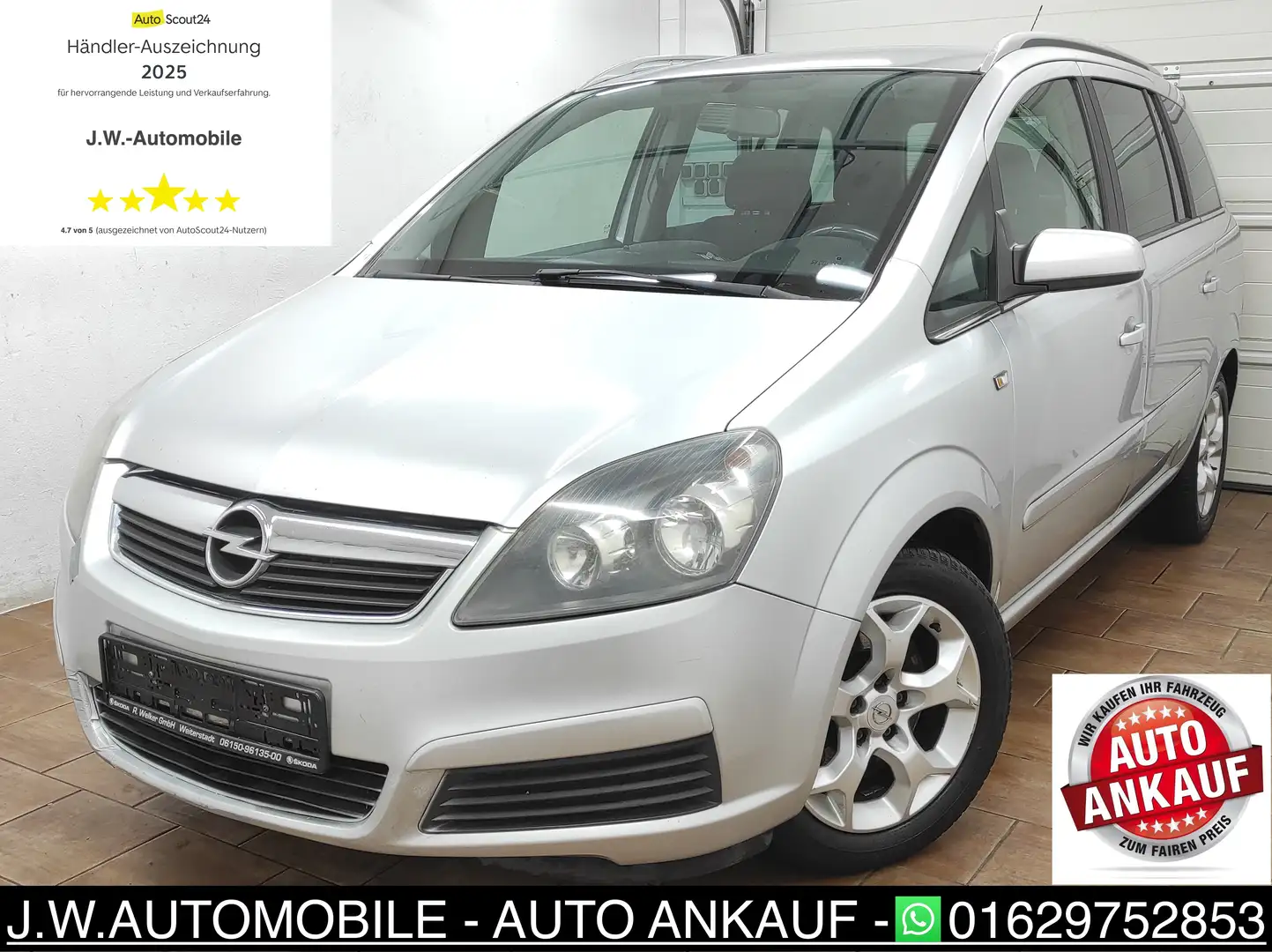 Opel Zafira B 2.0 KLIMAA 7-SITZER BC TEMP 6-GANG SERVO ABS Grau - 2