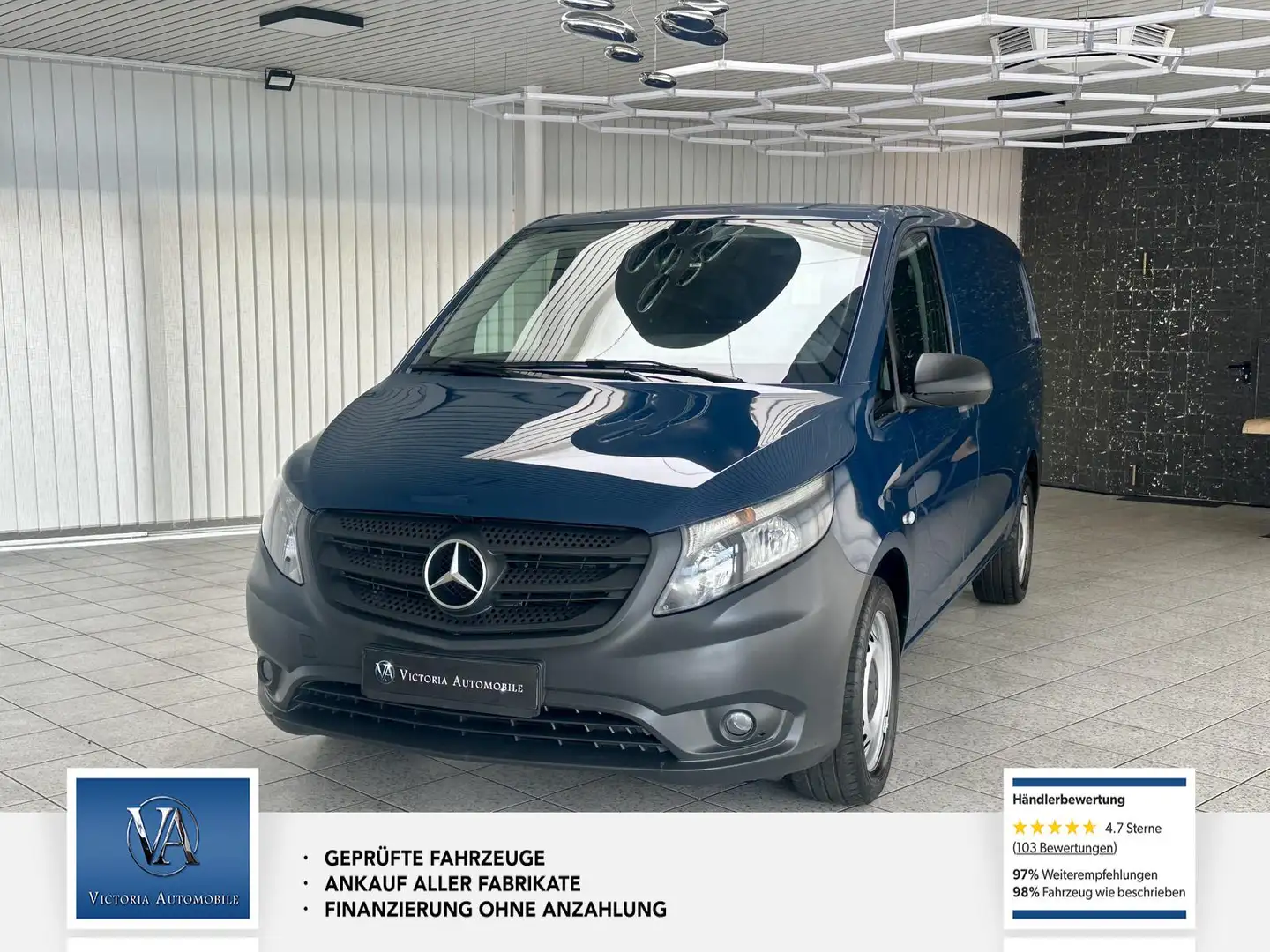 Mercedes-Benz Vito Kasten 1 Hand* Automatik* MB. Vito 119 CDI lang Au Blauw - 1