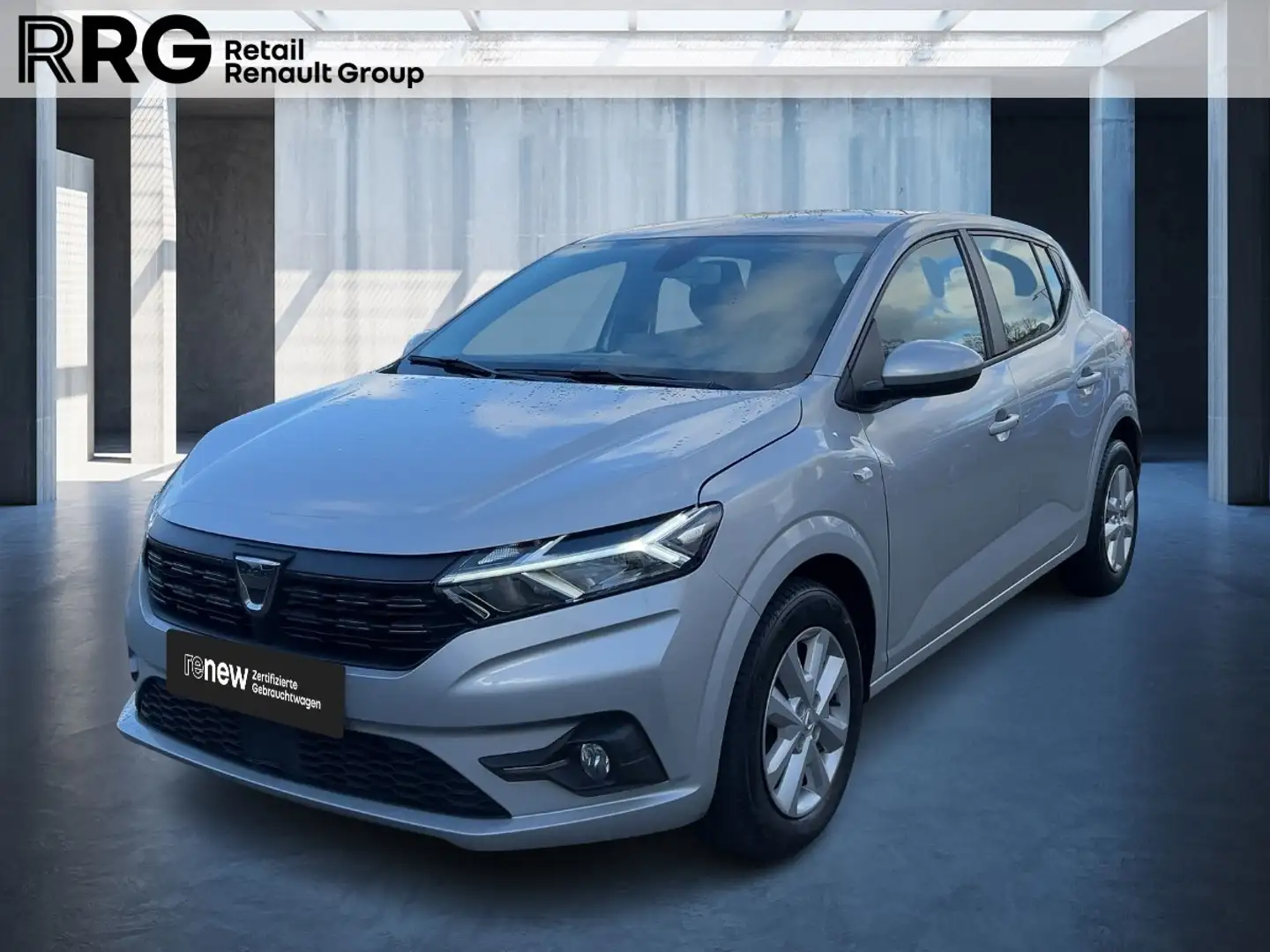 Dacia Sandero Comfort TCe 100 ECO-G PDC KLIMA ABS ESP ZV Grau - 1
