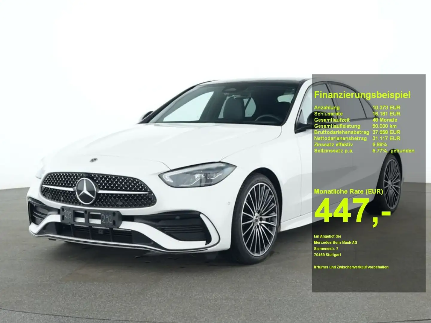 Mercedes-Benz C 180 AMG,Night,LED,AMBIENTE,MEMORY,CARPLAY,PANO Weiß - 1