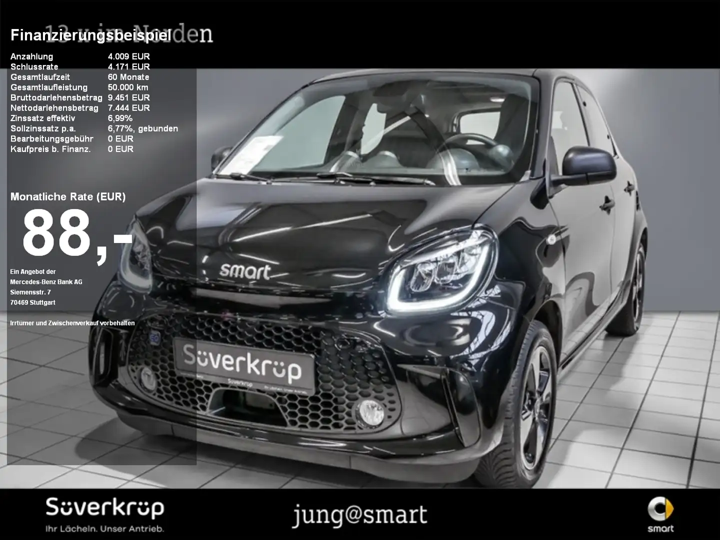 smart forFour EQ  +EXCLUSIVE PANO KAMERA SHZ Negro - 1